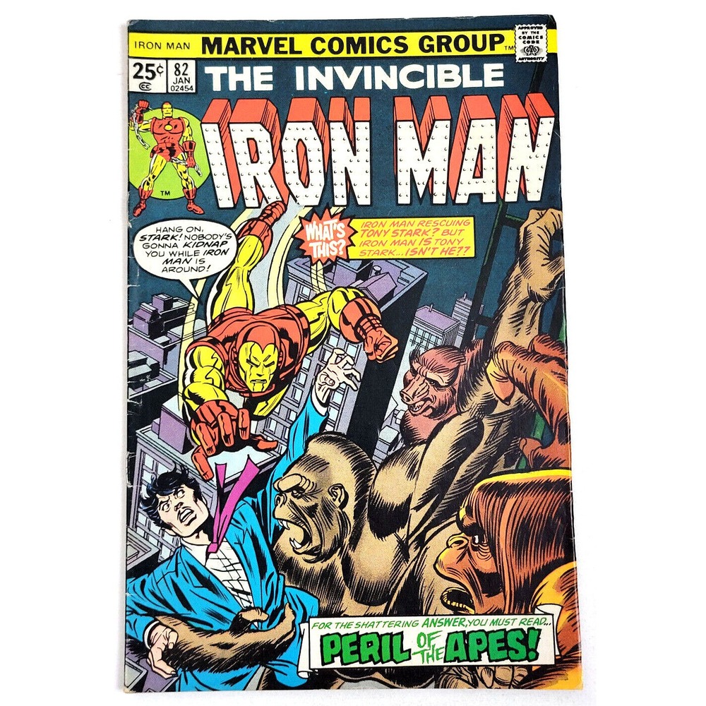 IRON MAN #‎ 82 (1976) - APES & RED GHOST APPEARANCE